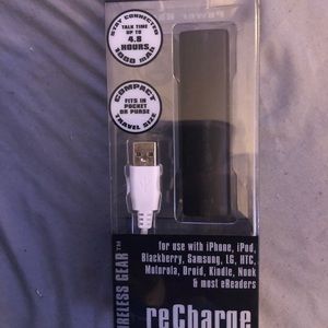 Wireless Gear..Power bank. Never be left without a charge on your phone.